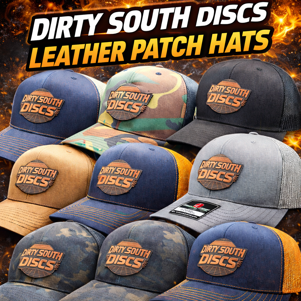 Dirty South Discs Leather Patch Hats