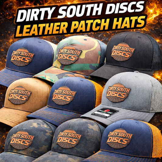 Dirty South Discs Leather Patch Hats