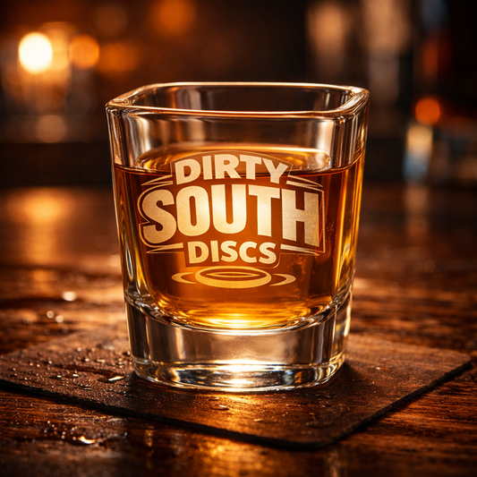 Dirty South Discs Engraved Shot Glass