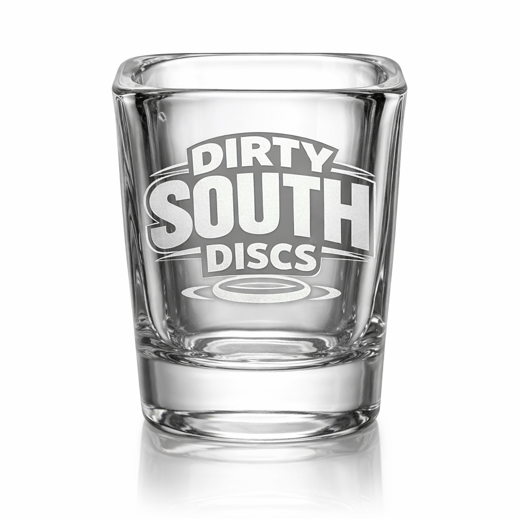 Dirty South Discs Engraved Shot Glass